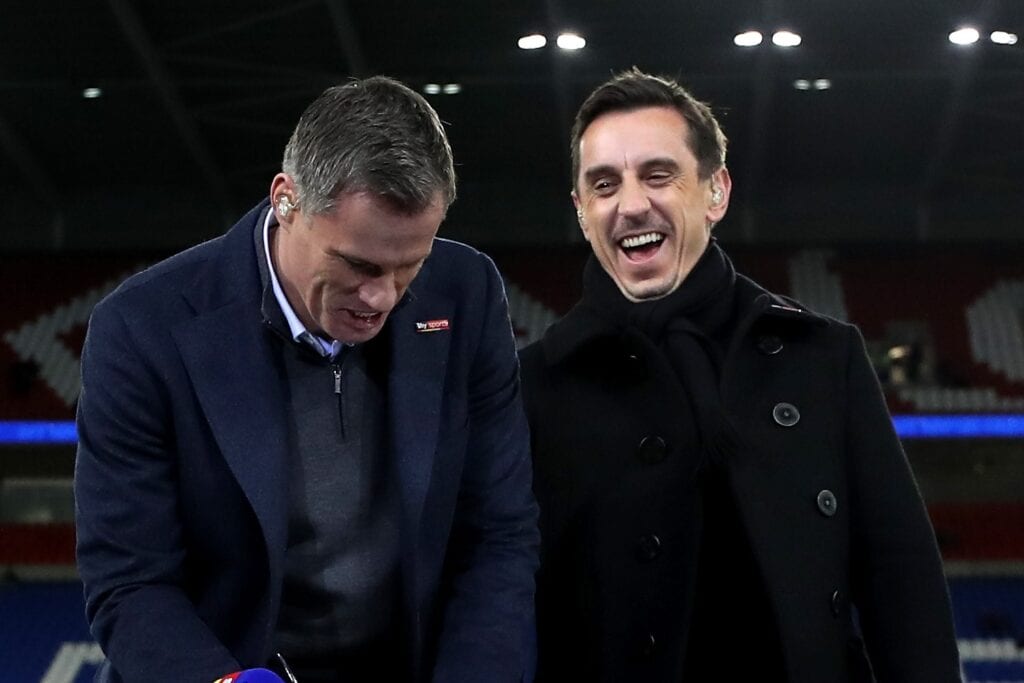Jamie Carragher and Gary Neville