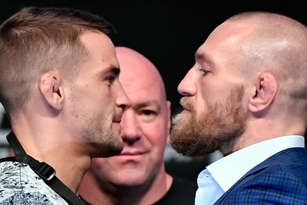 Dustin Poirier and Conor McGregor