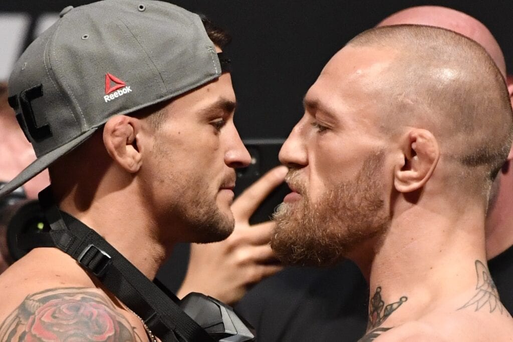 Dustin Poirier and Conor McGregor