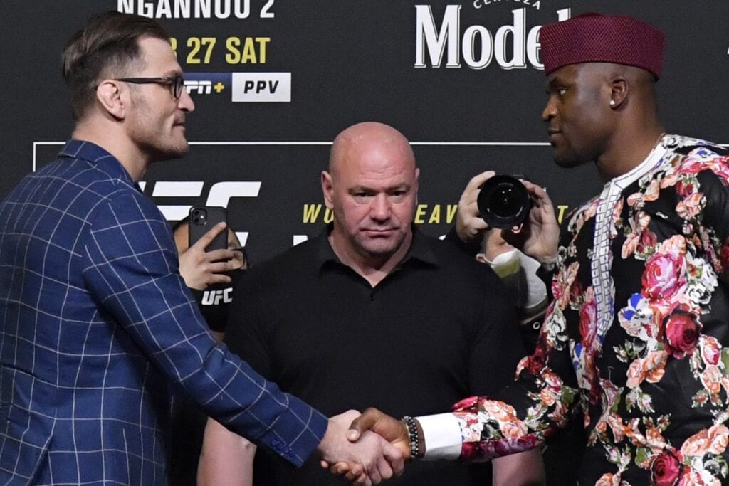 Stipe Miocic and Francis Ngannou