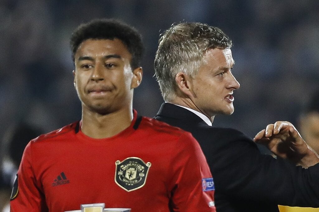 Jesse Lingard and Ole Gunnar Solskjaer