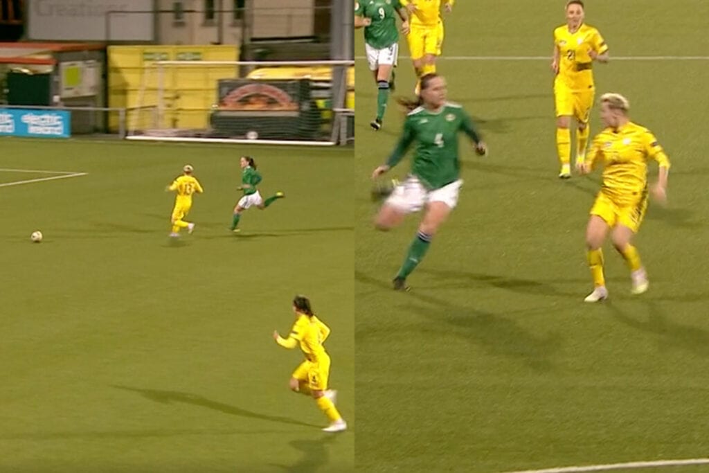 Ireland vs Ukraine foul