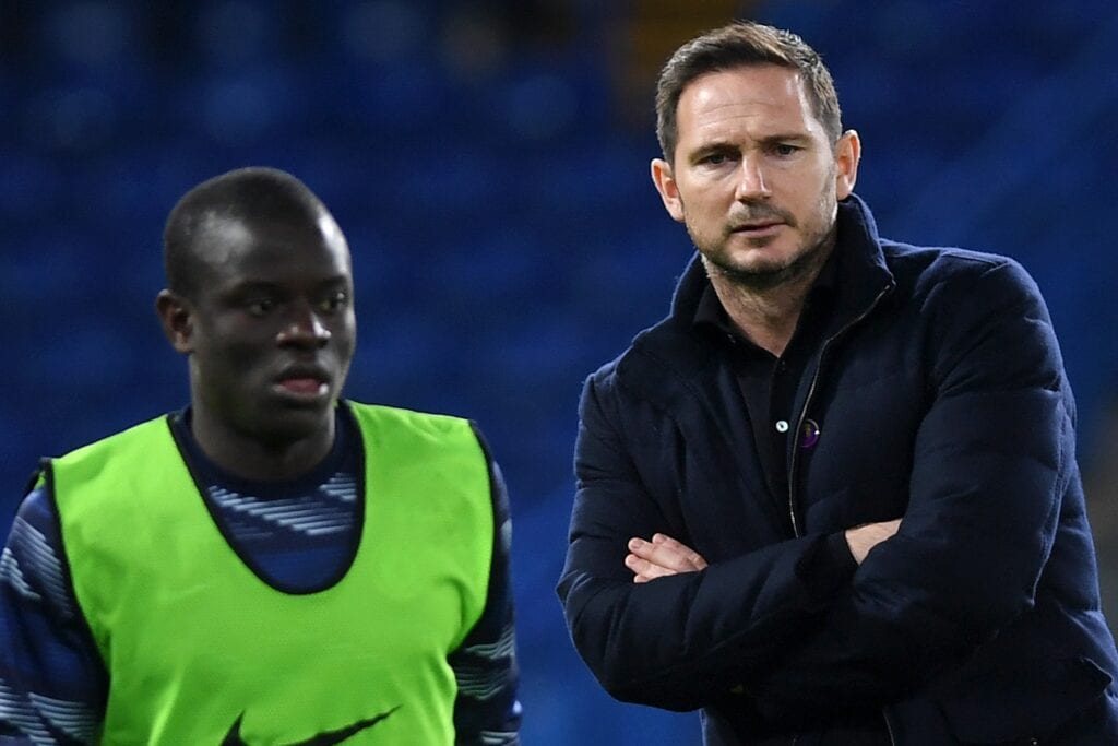 N'Golo Kante and Frank Lampard