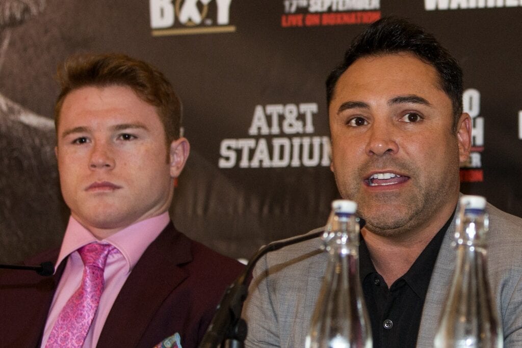 Canelo Alvarez and Oscar De La Hoya
