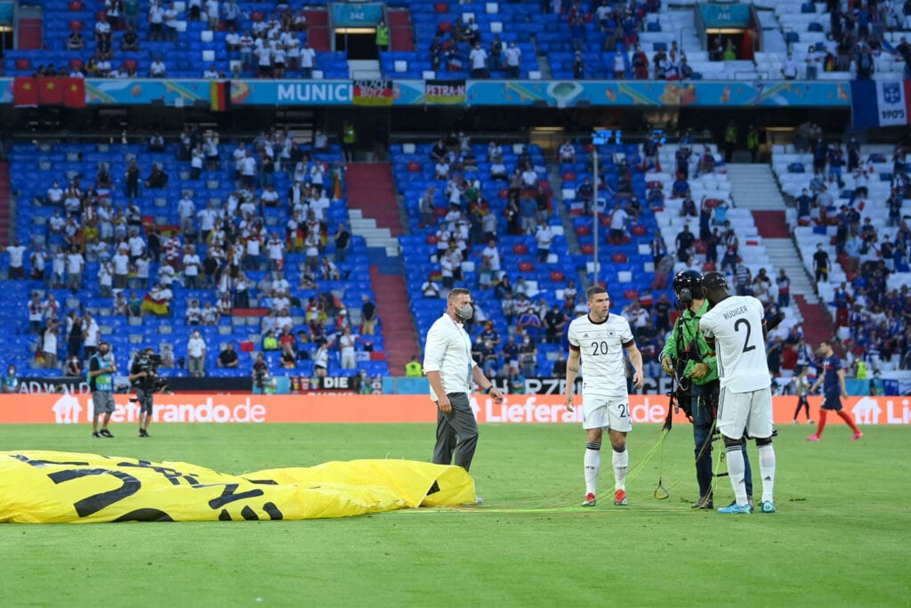 Greenpeace parachute