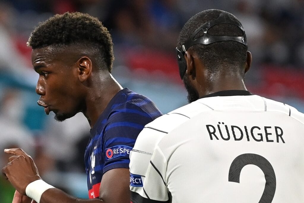 Paul Pogba and Antonio Rudiger