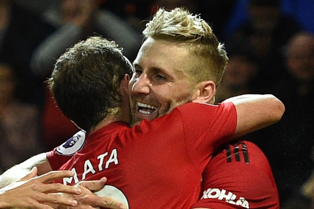 Juan Mata and Luke Shaw
