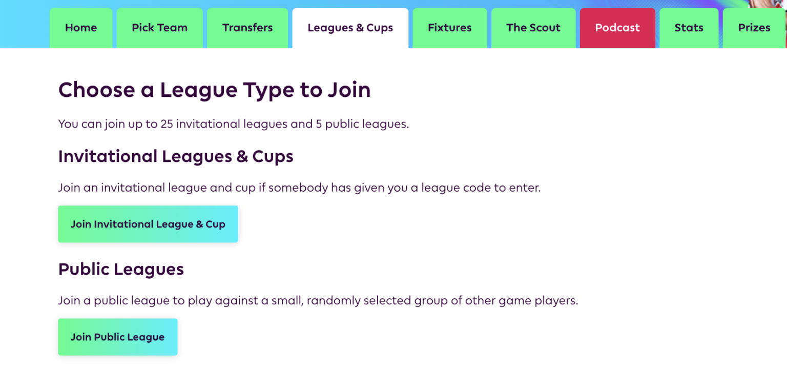How to create a new league in Fantasy Premier League 2022/23