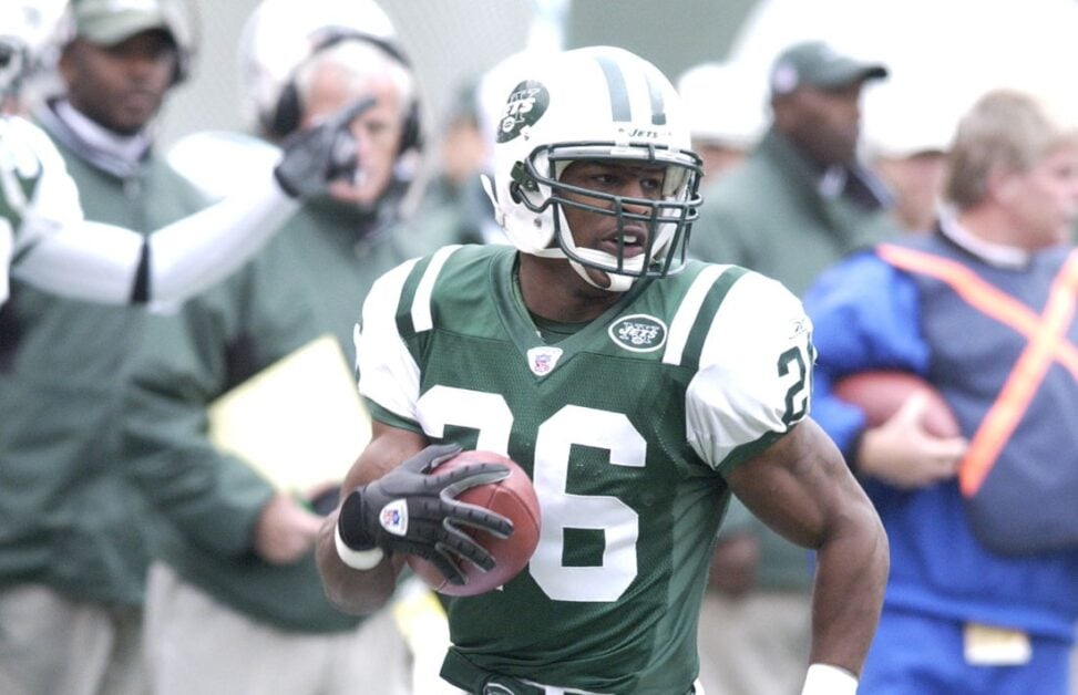 Erik Coleman playing for the New York Jets