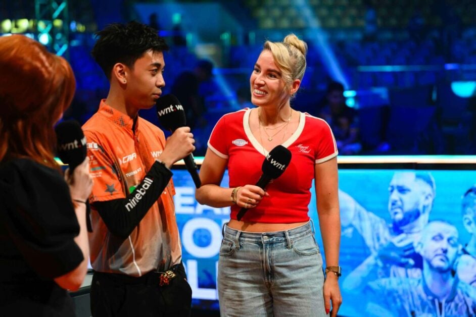 Emily Frazer and AJ Manas at the Reyes Cup