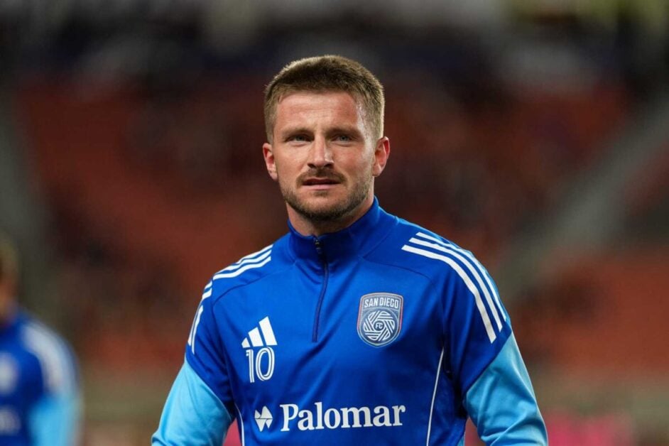 Anders Dreyer playing for San Diego FC