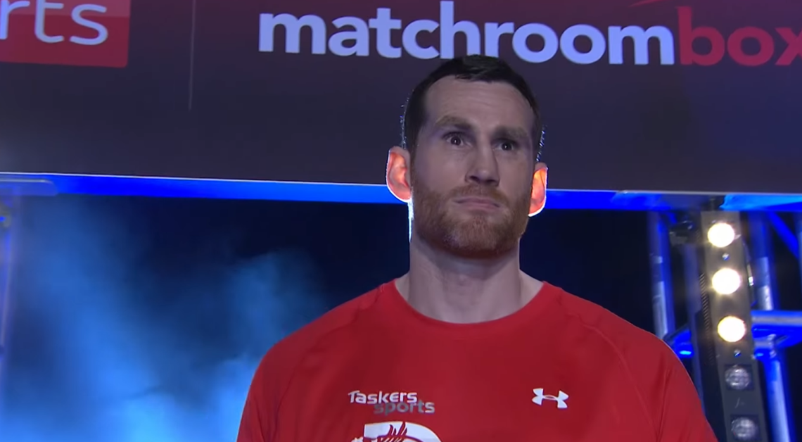 David Price walking to the ring