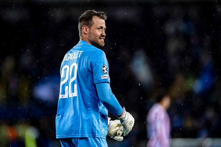 Simon Mignolet playing for Club Brugge