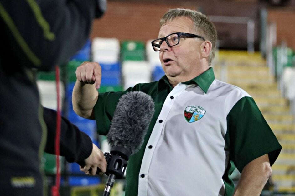 Mike Harris at The New Saints vs FK Panevezys