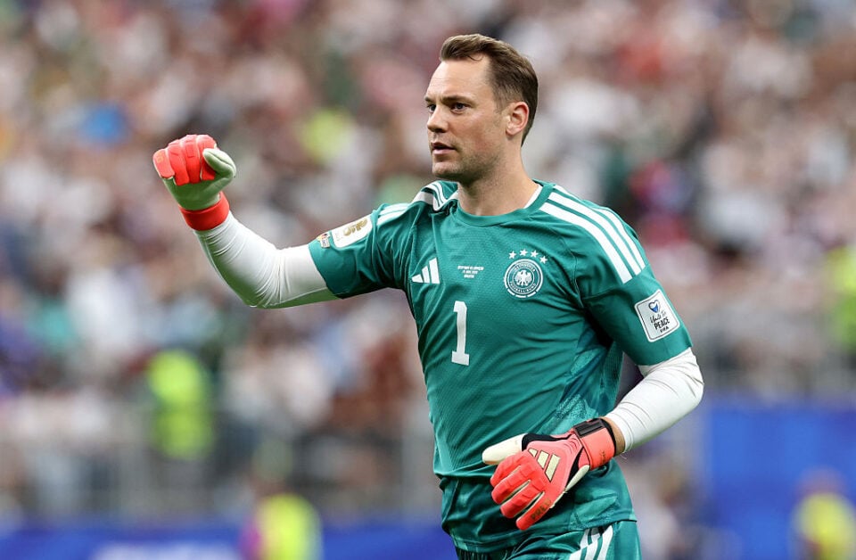 Manuel Neuer playing for Germany against Curacao at the 2026 World Cup