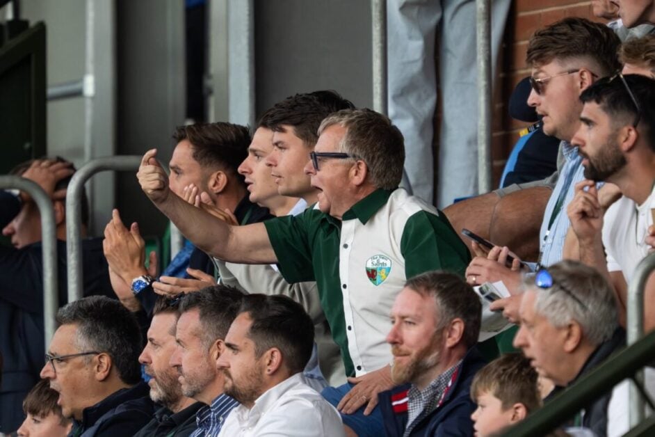 Mike Harris pictured during The New Saints vs Flora Tallinn
