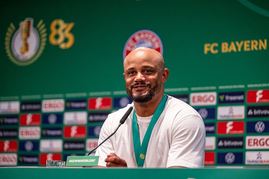 Vincent Kompany at a press conference