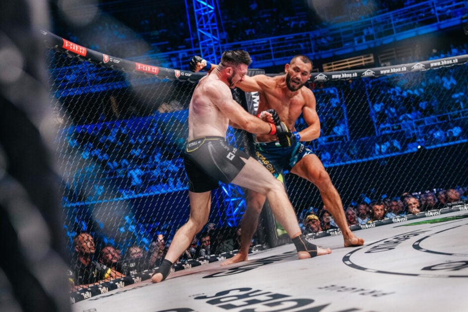 Will Fleury fighting Makhmud Muradov at Oktagon 92