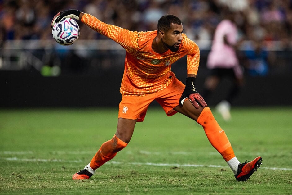 Robert Sanchez playing for Chelsea