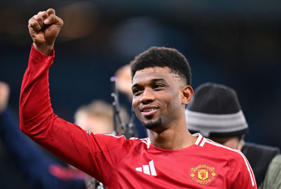 Amad Diallo representing Manchester United