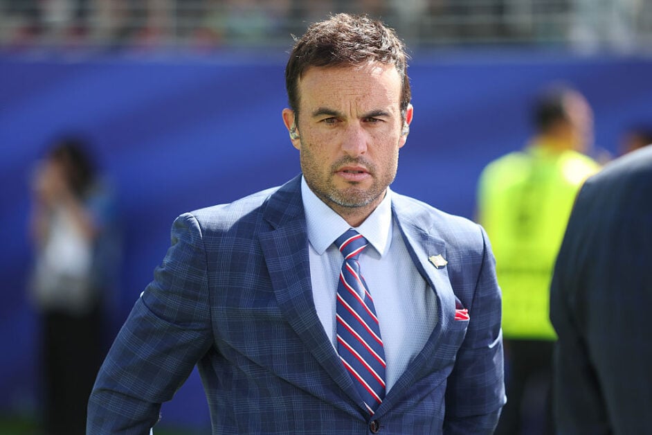 Landon Donovan working as a pundit at USA vs Bosnia and Herzegovina