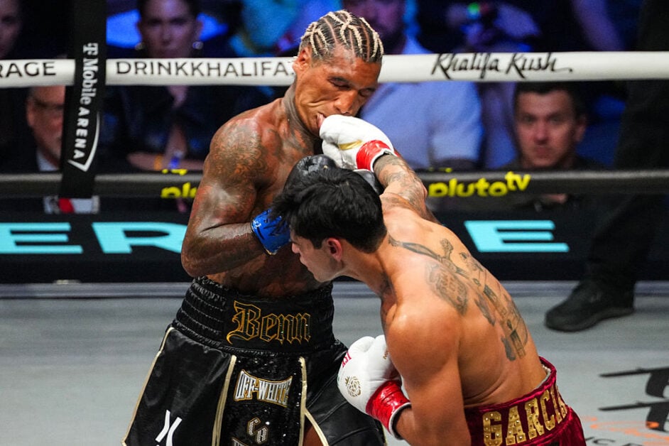 Ryan Garcia punches Conor Benn